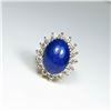 Image 3 : Gorgeous Vintage Lapis & Diamond Ring