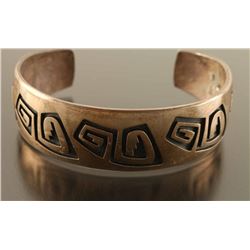 Hopi Sterling Cuff Bracelet