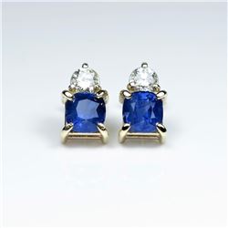 Amazing Ceylon color Blue Sapphire and Diamond