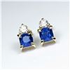 Image 2 : Amazing Ceylon color Blue Sapphire and Diamond