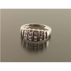 Tanzanite Diamond Dome Ring Size 7