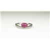 Image 1 : Contemporary Platinum Ruby and Diamond Ring
