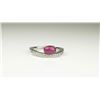 Image 2 : Contemporary Platinum Ruby and Diamond Ring