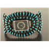 Image 1 : Zuni Cluster Turquoise Watchband Cuff