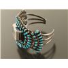 Image 4 : Zuni Cluster Turquoise Watchband Cuff