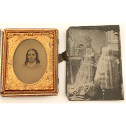 Lot of 2 Antique Tin Types