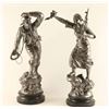 Image 1 : Distress and Rescue Maritime Spelter Statues