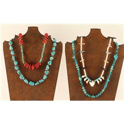 Lot of (4) Navajo Necklaces