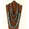 Image 1 : Lot of 3 Turquoise Beaded Necklaces
