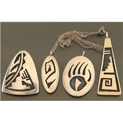 Lot of 4 Hopi Pendants