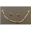 Image 3 : Ladies Garnet Bracelet & Earrings