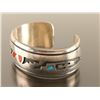 Image 2 : Hopi Inlaid Sterling Cuff
