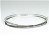 Image 4 : Stylish White and Black Diamond Bangle