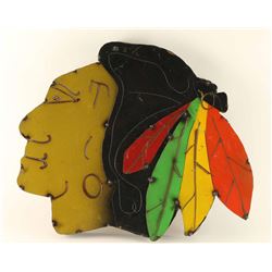 Metal Indian Chief Head