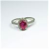 Image 2 : Classic Vintage Style Ruby and Diamond Ring