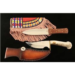 Lot of (2) Bowie Knifes