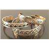 Image 1 : Collection of 3 Hopi Sterling Cuffs