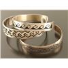 Image 2 : Collection of 3 Hopi Sterling Cuffs