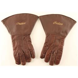 Vintage INDIAN Motorcycle Gauntlet Gloves