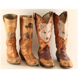 Lot of (2) Bob Brown Cowboy Boots