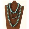 Image 1 : Lot of 3 Navajo Turquoise beaded Necklaces