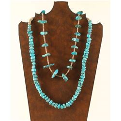 Lot of 2 Navajo Turquoise Necklaces