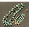 Image 2 : Navajo Turquoise Necklace & Jockla