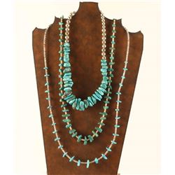 Lot of 3 Navajo Turquoise Necklaces