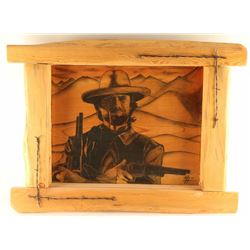 "Clint Eastwood" Pencil on Wood