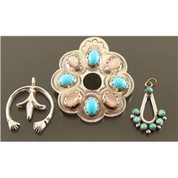 Lot of 3 Navajo Pendants