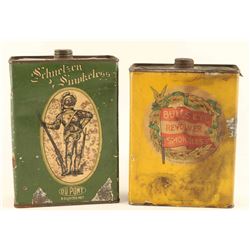 Lot of (2) Gunpowder Tins