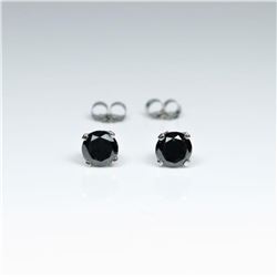 Black Diamond Stud Earrings