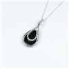 Image 1 : Graceful Tear Drop Shaped Black Onyx