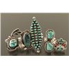 Image 1 : Lot of 5 Navajo & Zuni Rings