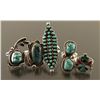 Image 2 : Lot of 5 Navajo & Zuni Rings