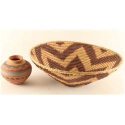 Ethnic Basket and Pot