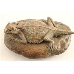 Bronze of "Horn Toad"