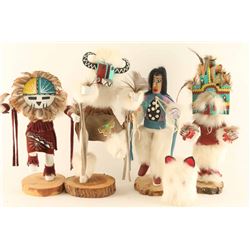 Lot of (4) Kachinas