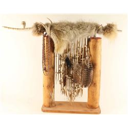 Native American Piece Pipe with Stand