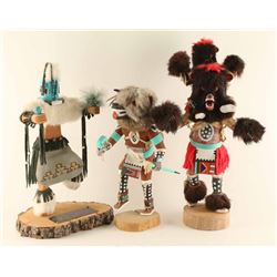 Lot of (3) Navajo Kachinas