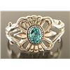 Image 1 : Turquoise & Silver Old Pawn Style Cuff