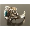 Image 3 : Turquoise & Silver Old Pawn Style Cuff