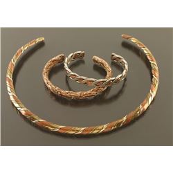 Choker Necklace and 2 Bracelets