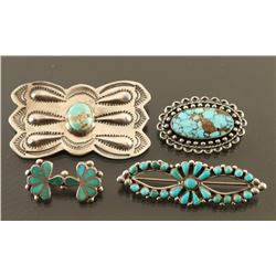 Lot of 4 Navajo Pendants