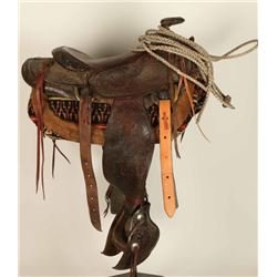 Western Tooled Saddle