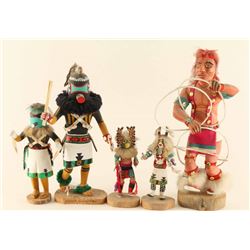 Lot of (5) Kachinas