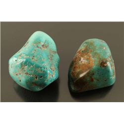 Lot of 2 Large turquoise stones