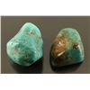 Image 1 : Lot of 2 Large turquoise stones