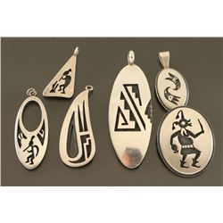 Lot of 6 Hopi Pendants