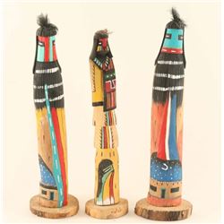 Lot of (3) Hopi Kachinas